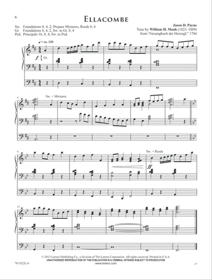 Dynamic Hymn Introductions for Organ (Digital Download) Organ scores gallery preview page 6