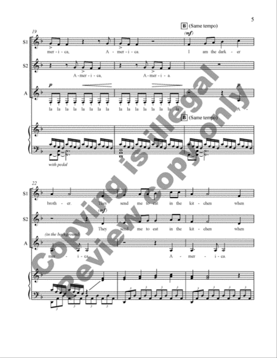 I, Too, Sing America Children's Choir scores gallery preview page 17