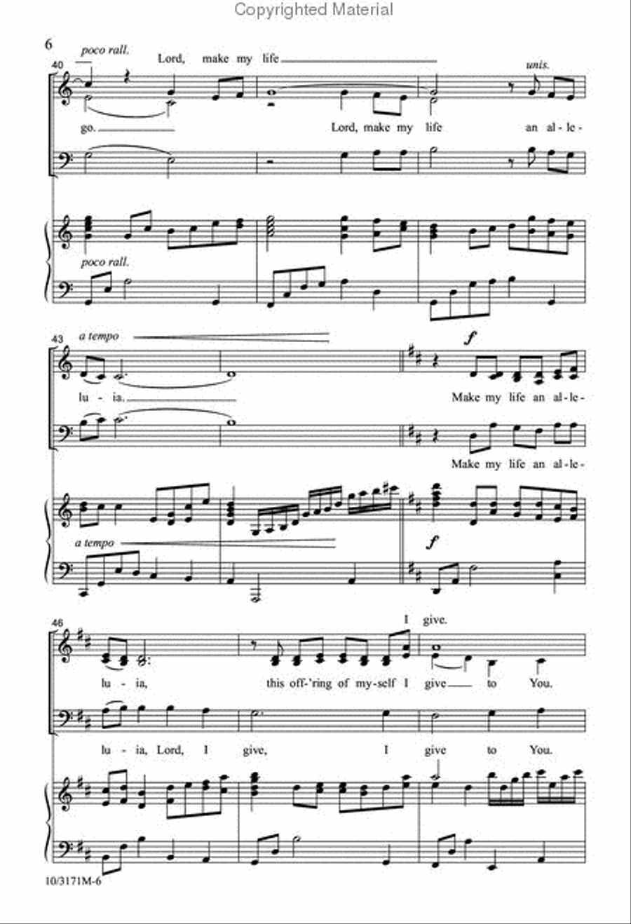 Make My Life an Alleluia 3-Part scores gallery preview page 6