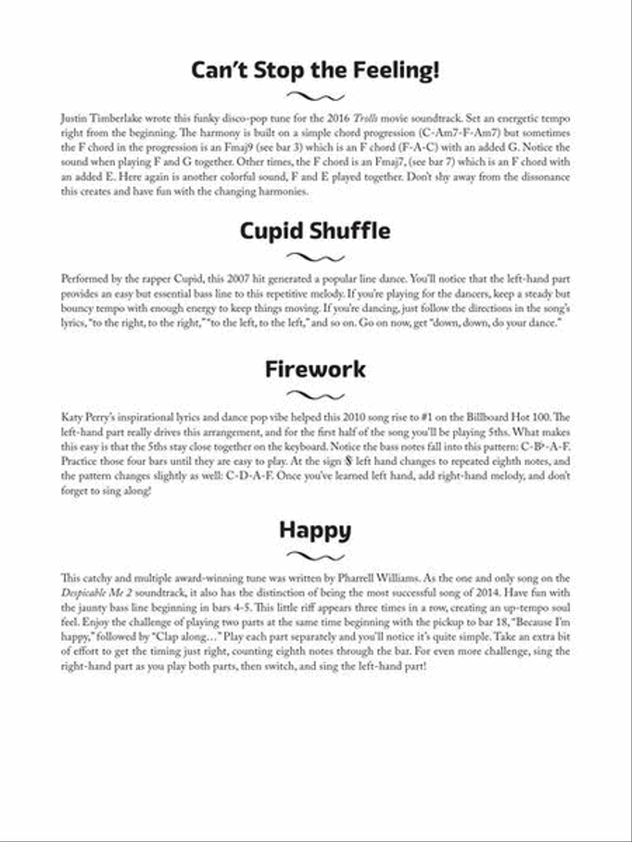 Uplifting & Inspiring Songs for Kids Easy Piano scores gallery preview page 5