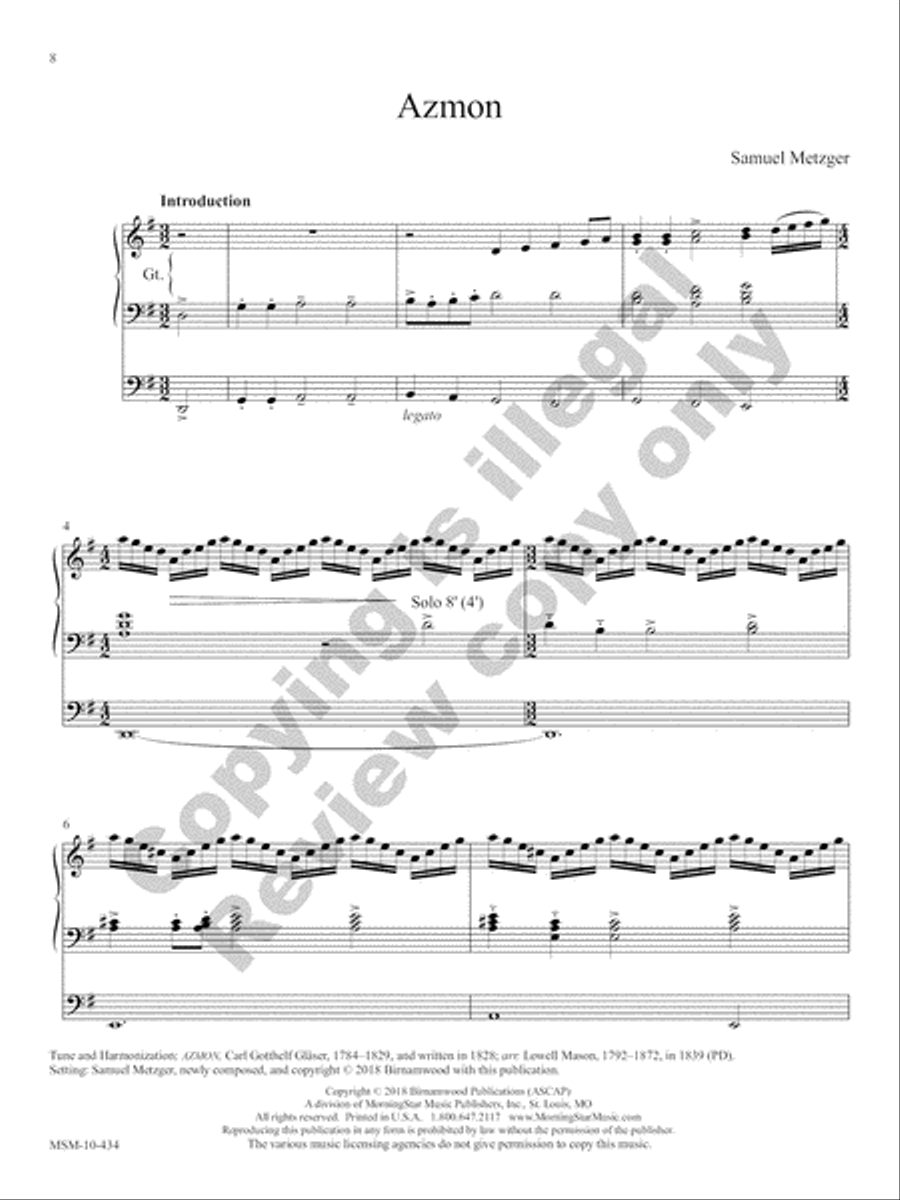 The Festival Hymn Collection, Volume 3 Organ scores gallery preview page 22
