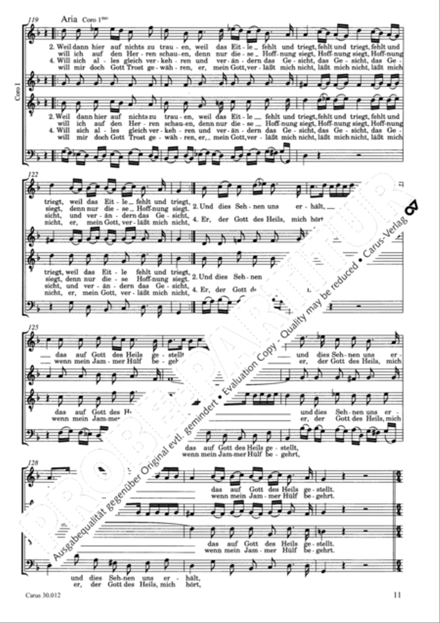 Ich will auf den Herren schauen 4-Part scores gallery preview page 12