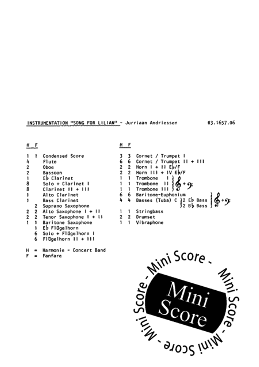 Song for Lilian Song for Lilian Fanfare Band scores gallery preview page 3