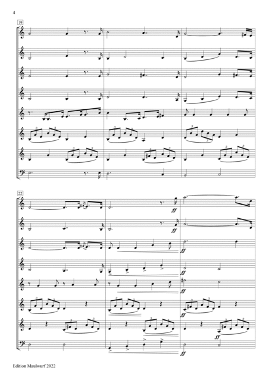 Cantique de Noël Horn scores gallery preview page 6