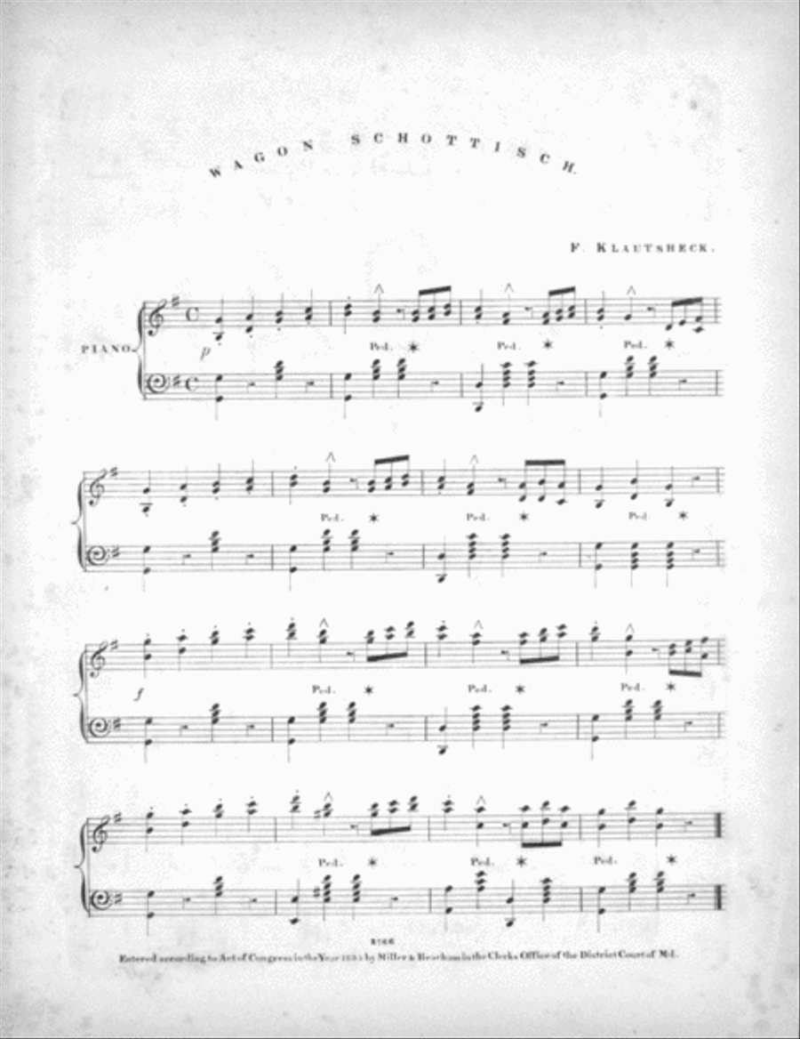 Wagon Schottisch Piano Solo scores gallery preview page 2