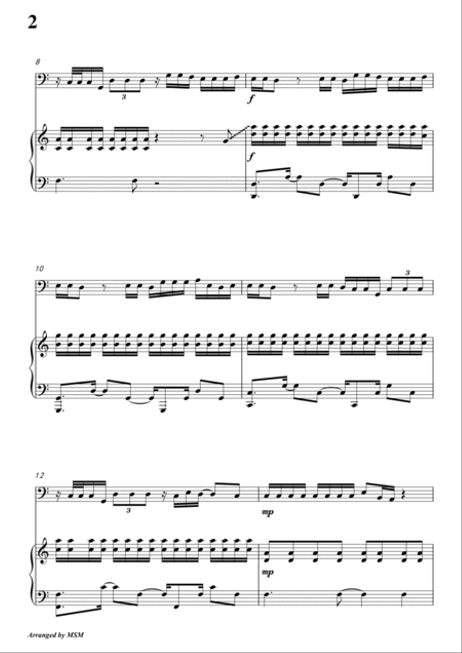Post Malone Piano Solo scores gallery preview page 4