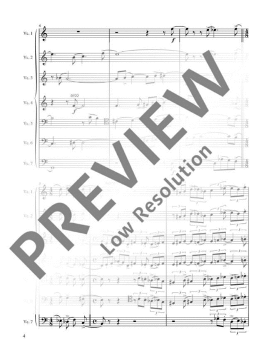 Sonata Cello scores gallery preview page 5