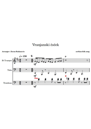 Vranjanski čoček - for brass trio