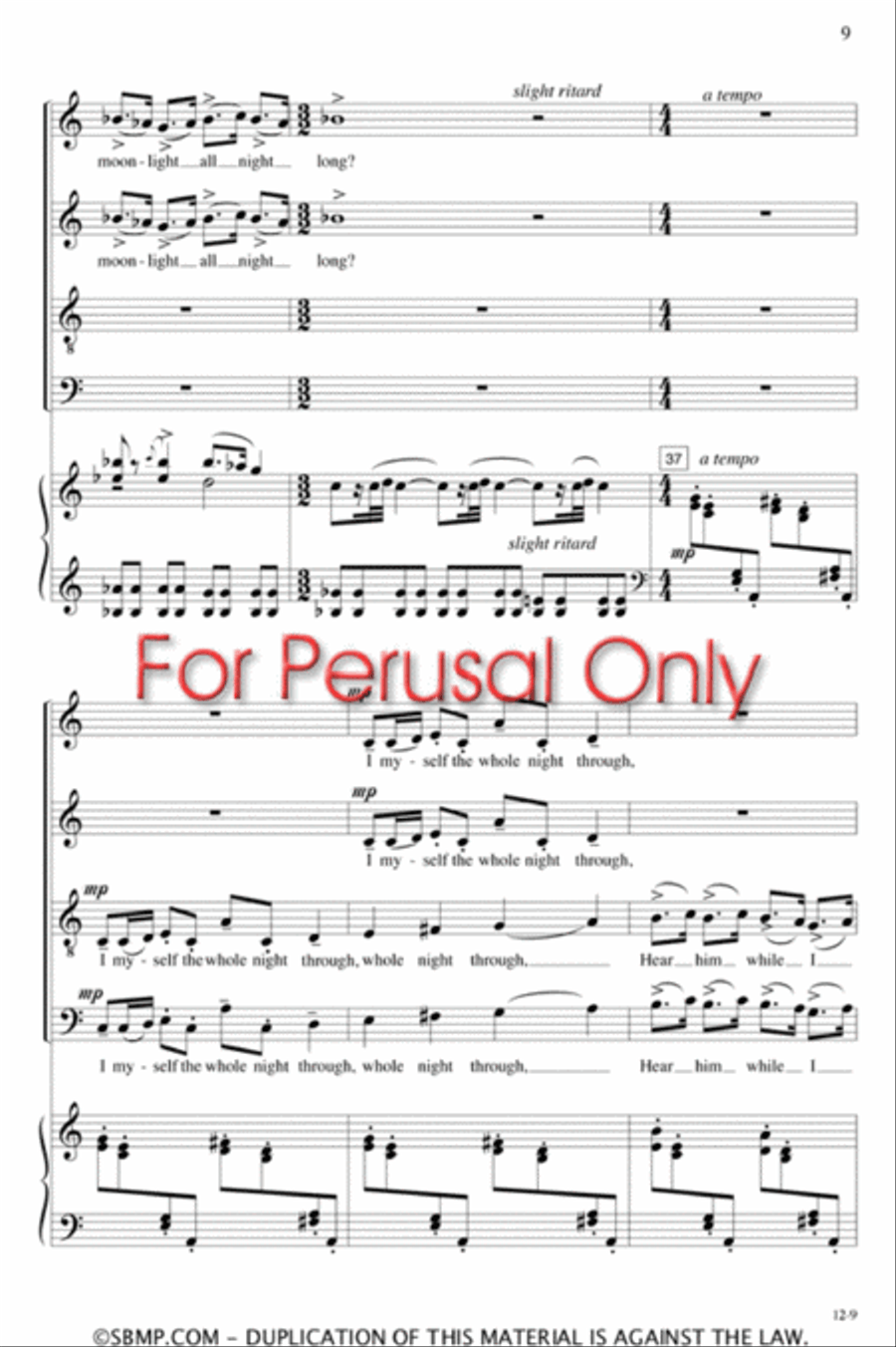 I Know A Bird - SATB Octavo 4-Part scores gallery preview page 8