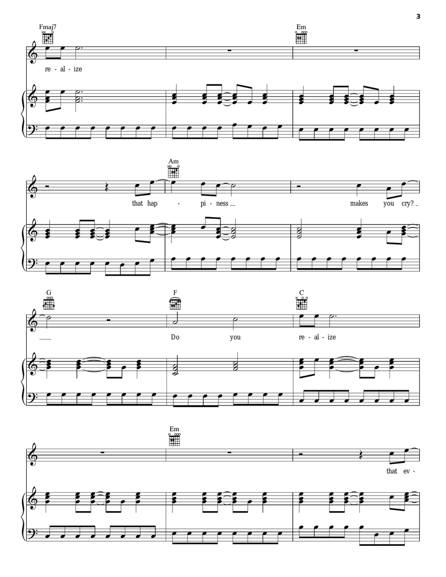 Do You Realize?? Acoustic Guitar scores gallery preview page 3