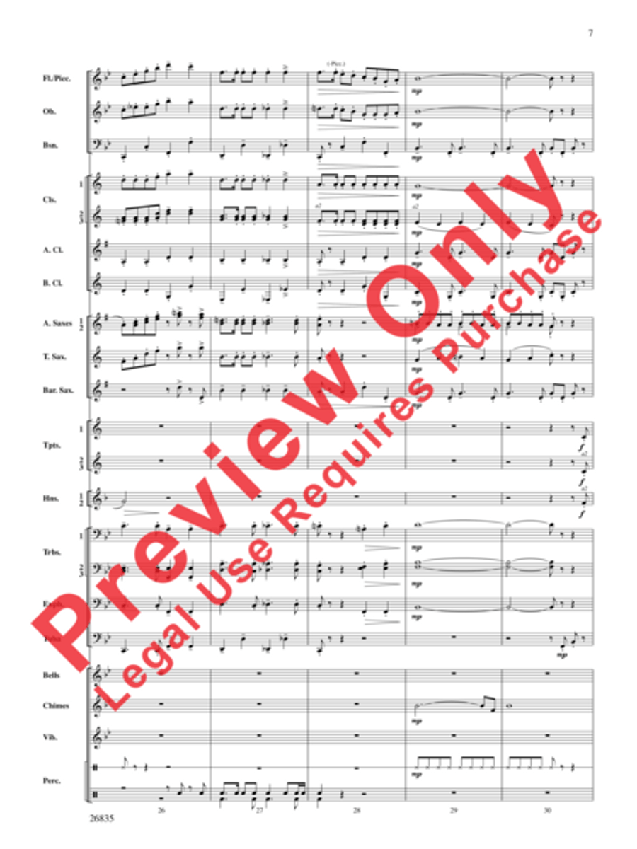 Snow Day Celebration! Concert Band scores gallery preview page 8