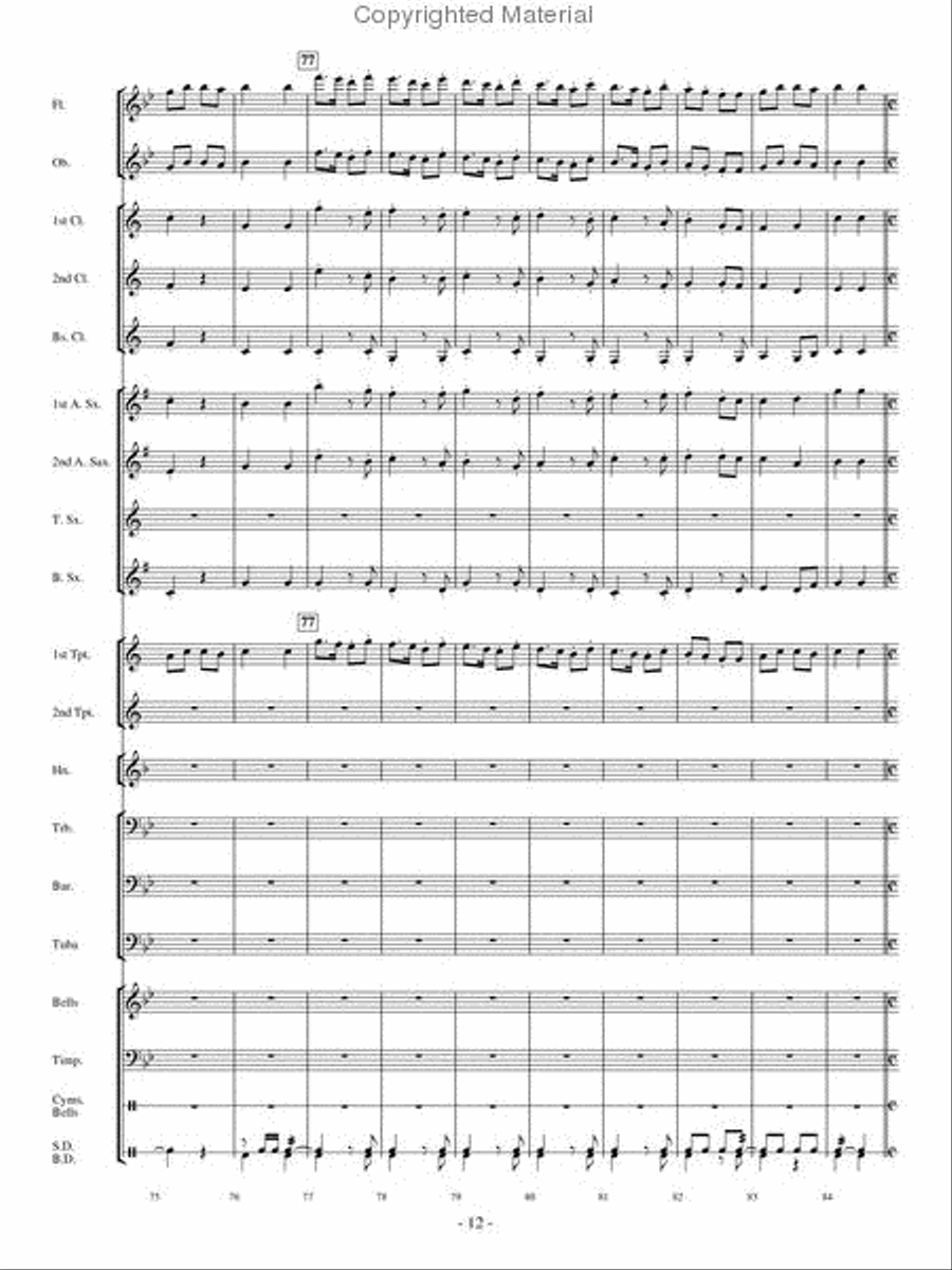 A Christmas Collage A Christmas Collage Concert Band scores gallery preview page 11