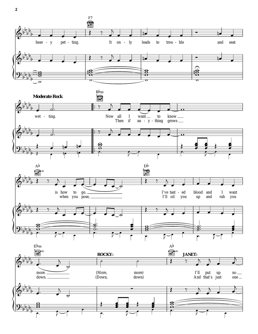 Touch A Touch A Touch A Touch Me Guitar scores gallery preview page 2
