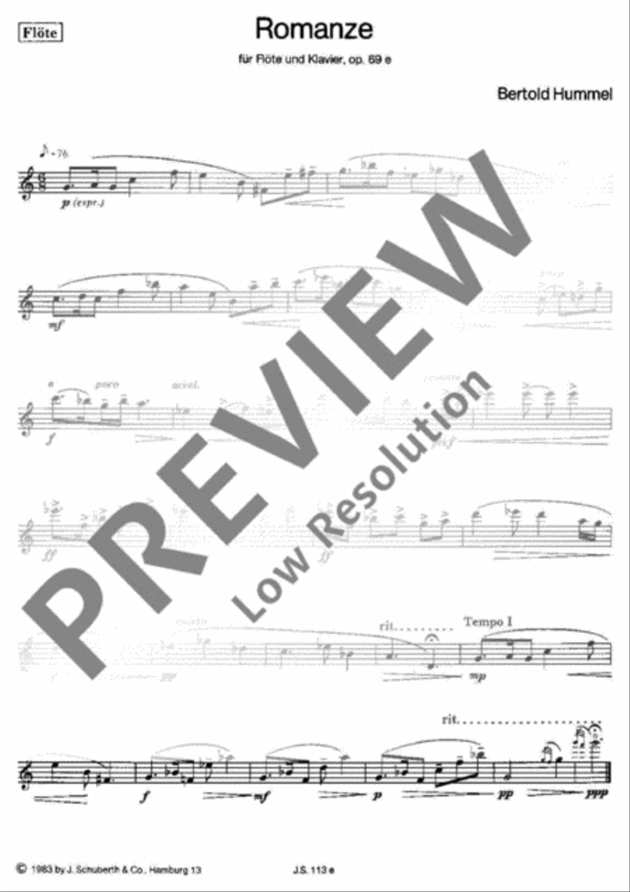 Romance Flute Solo scores gallery preview page 4