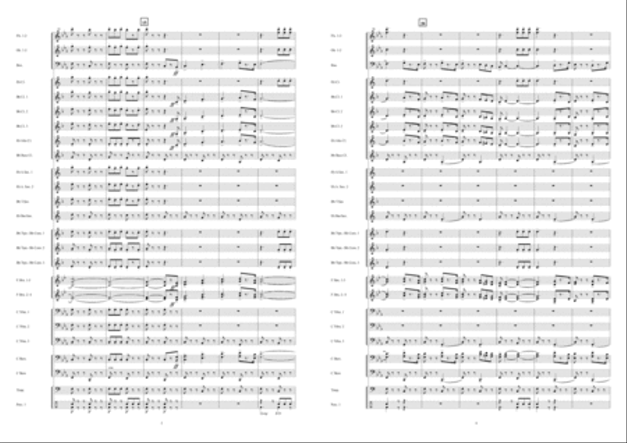 Hail Nero - Triumphal March (From Quo Vadis) Brass Band scores gallery preview page 3