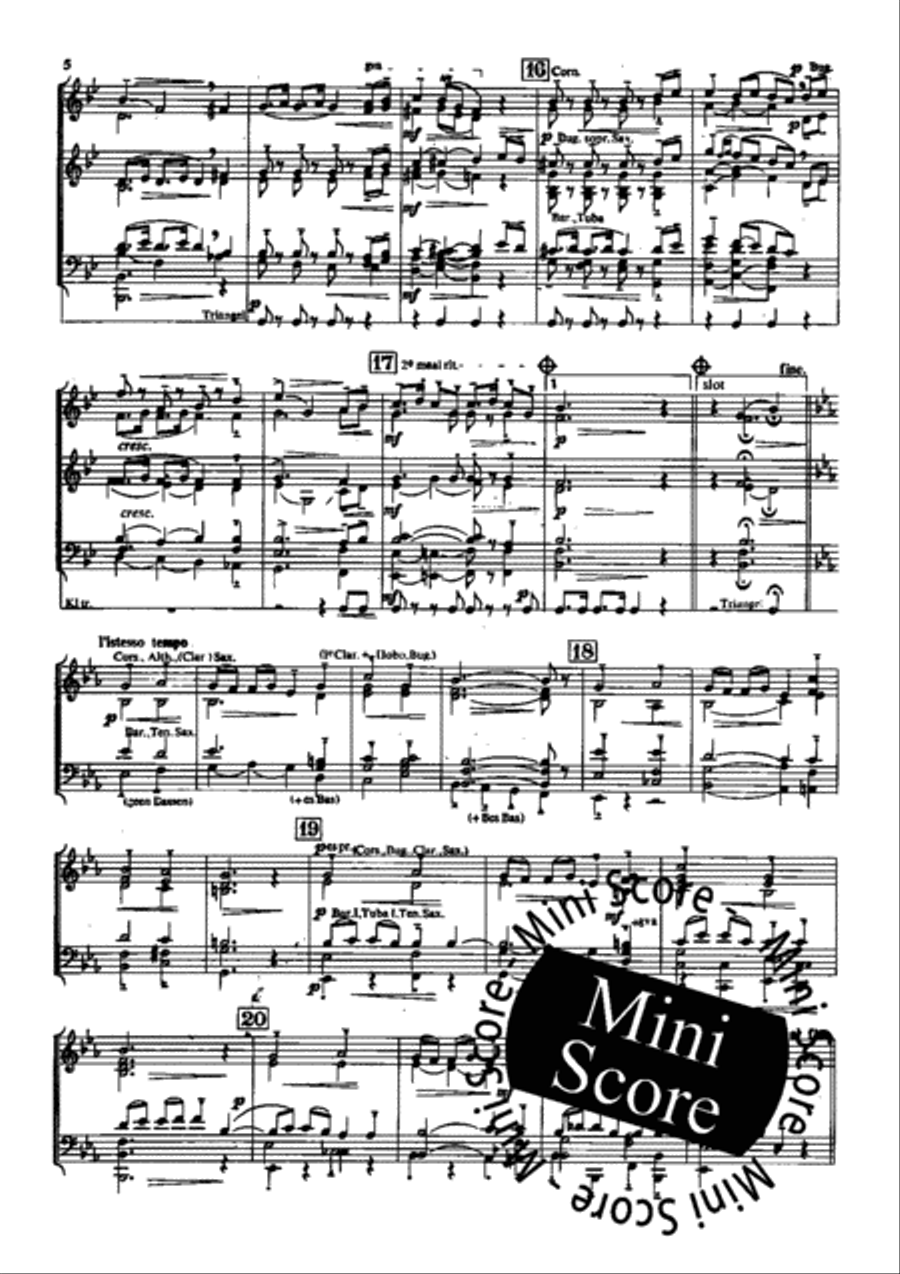 4 Bagatellen Fanfare Band scores gallery preview page 8