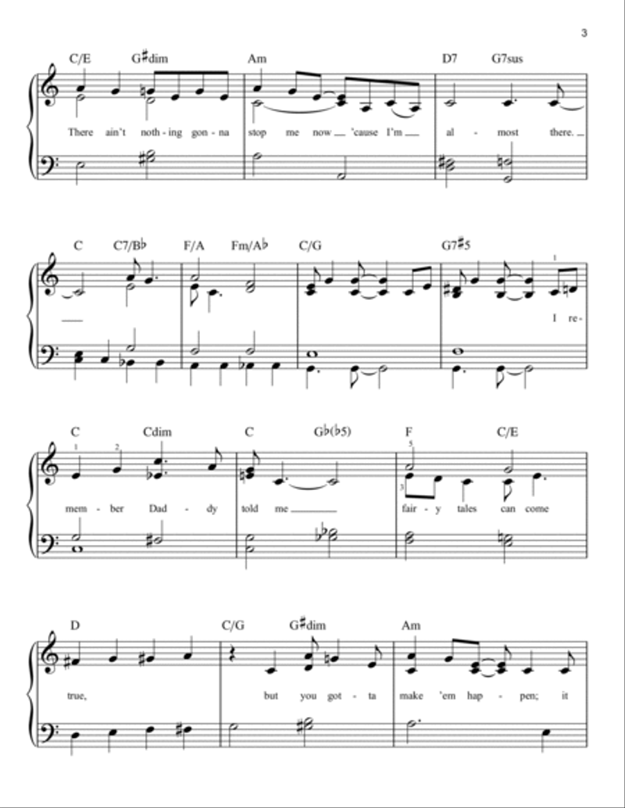 Almost There Easy Piano scores gallery preview page 3