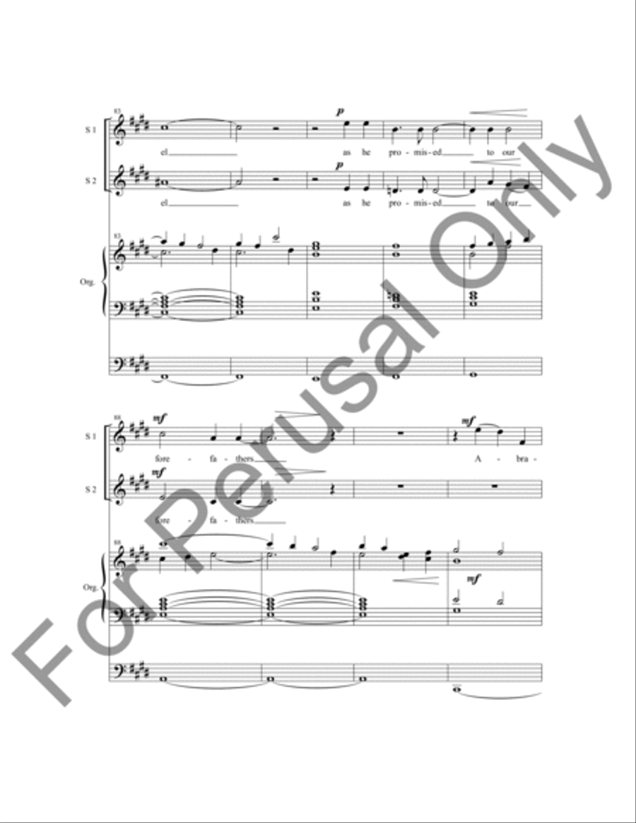 Magnificat and Nunc Dimittis in E SSA scores gallery preview page 10