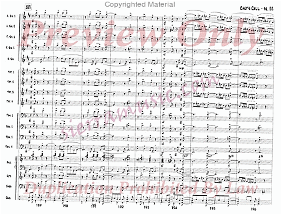 Chet's Call Chet's Call Big Band scores gallery preview page 23