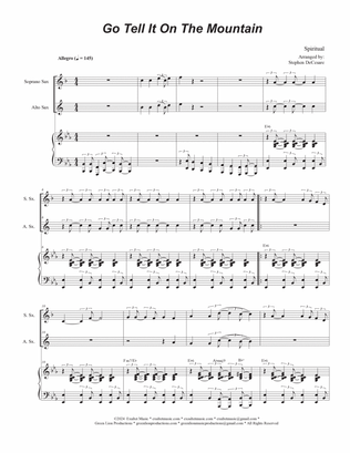 Go Tell It On The Mountain (Duet for Soprano and Alto Saxophone)