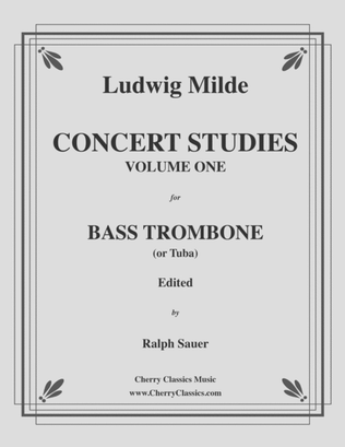 Concert Studies for Bass Trombone or Tuba Volume 1