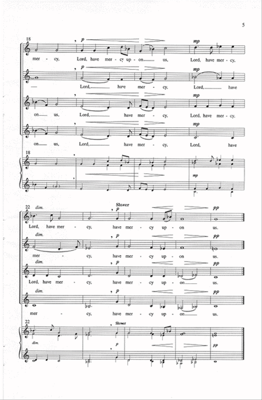Passages from the Mass SSAA scores gallery preview page 4