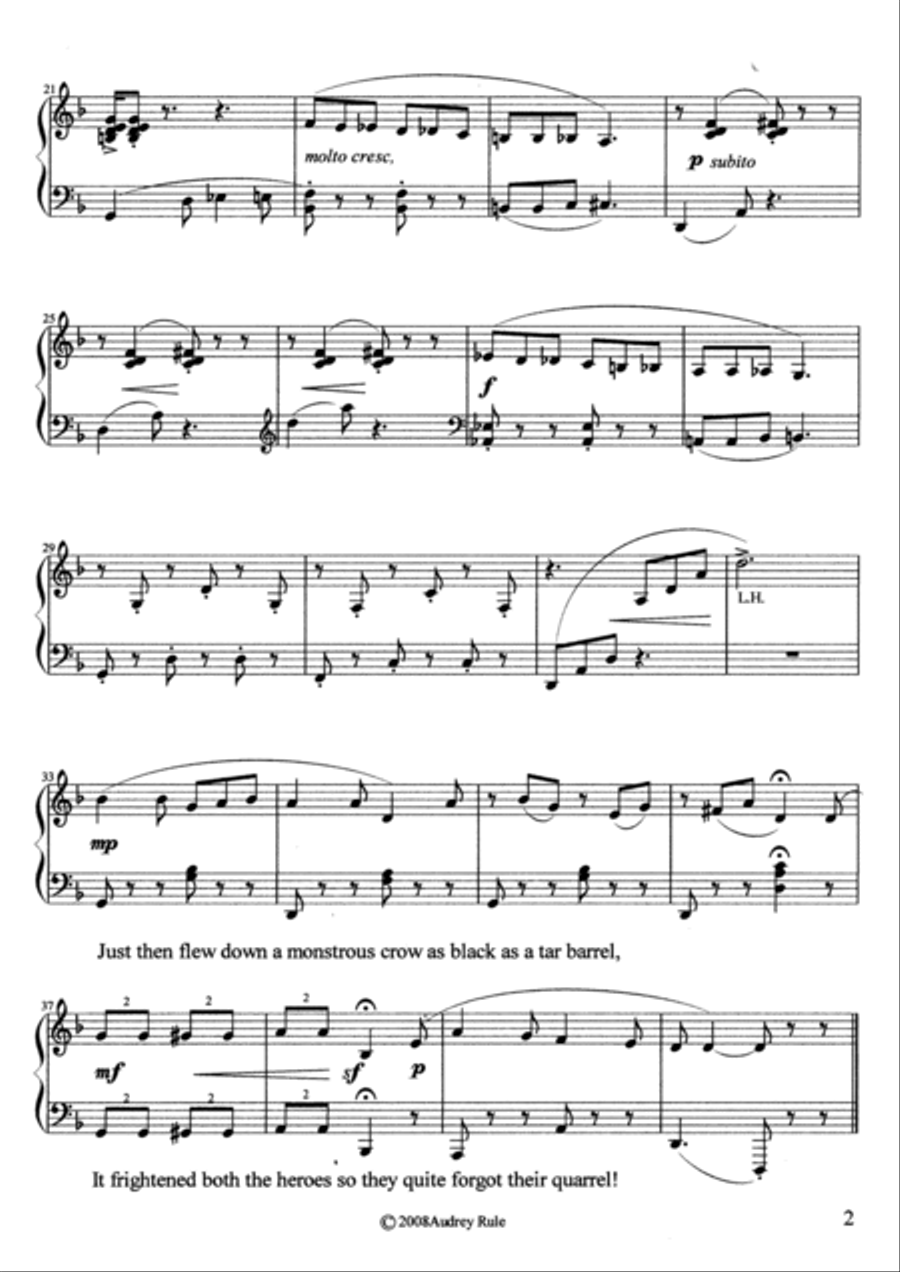 A Quarrelsome Pair Piano Solo scores gallery preview page 2