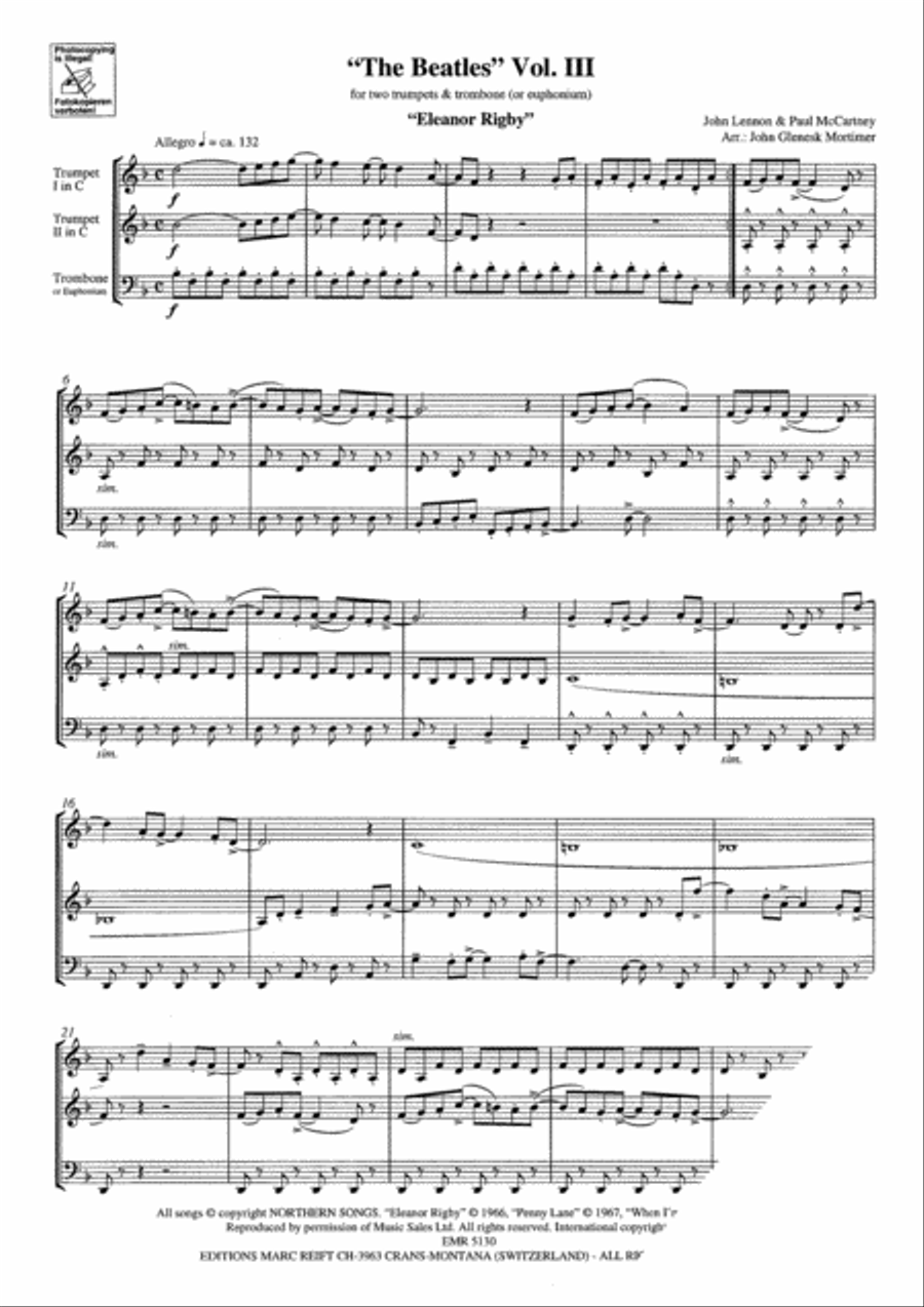 The Beatles Volume 3 The Beatles Volume 3 Cornet scores gallery preview page 3