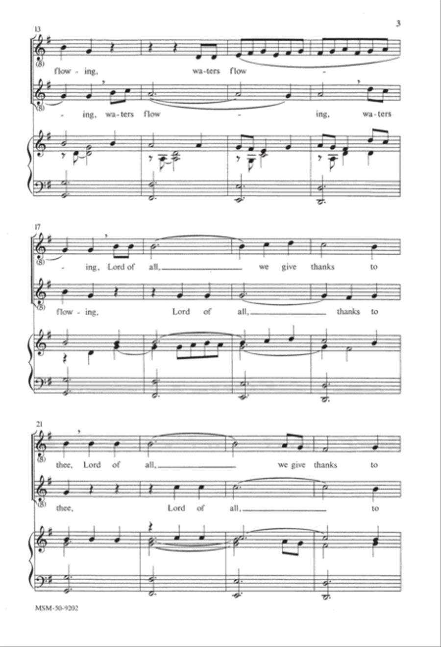 Lord of All, We Give Thanks SA scores gallery preview page 3