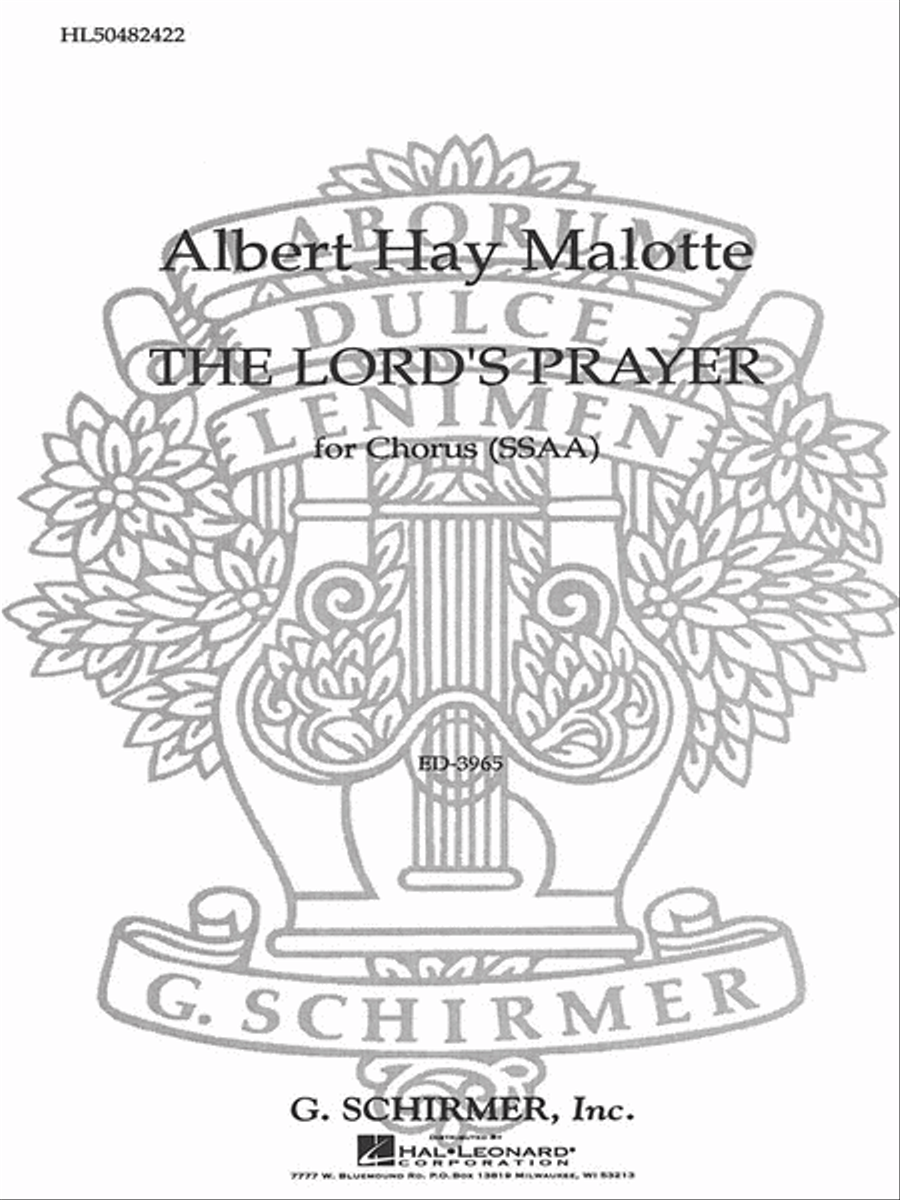The Lord's Prayer The Lord's Prayer SSAA scores gallery preview page 1
