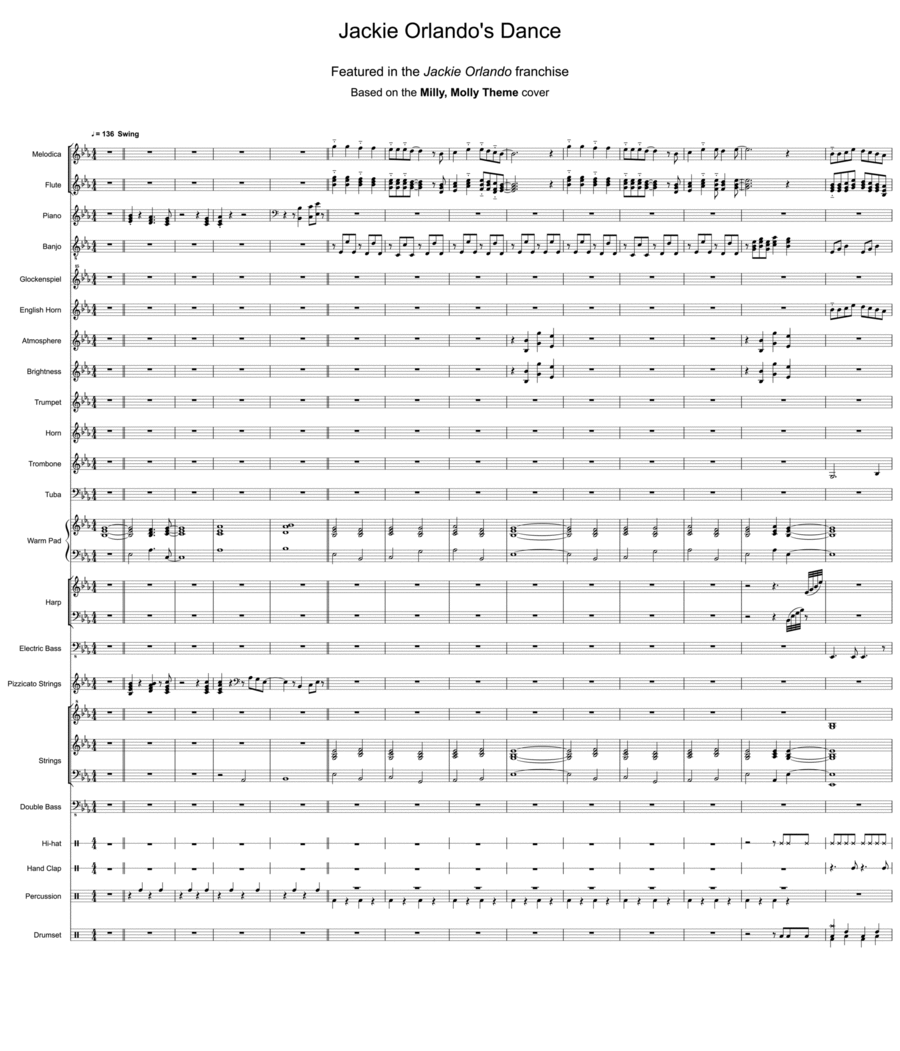 Jackie Orlando's Dance English Horn scores gallery preview page 1