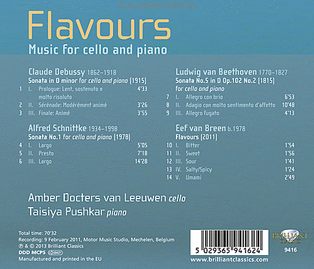 Flavours: Music for Cello & Pi
