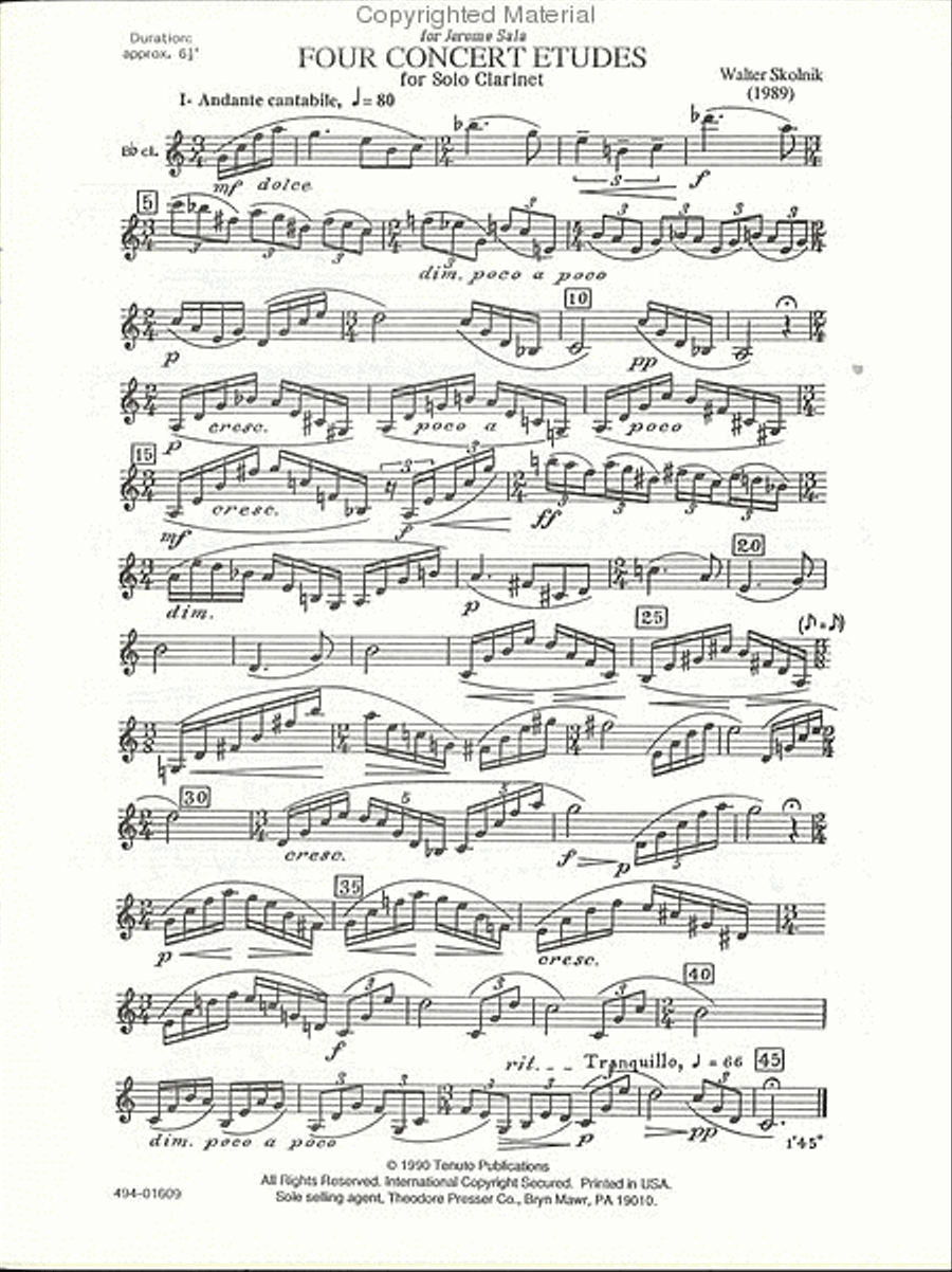 4 Concert Etudes 4 Concert Etudes Chamber Music scores gallery preview page 2