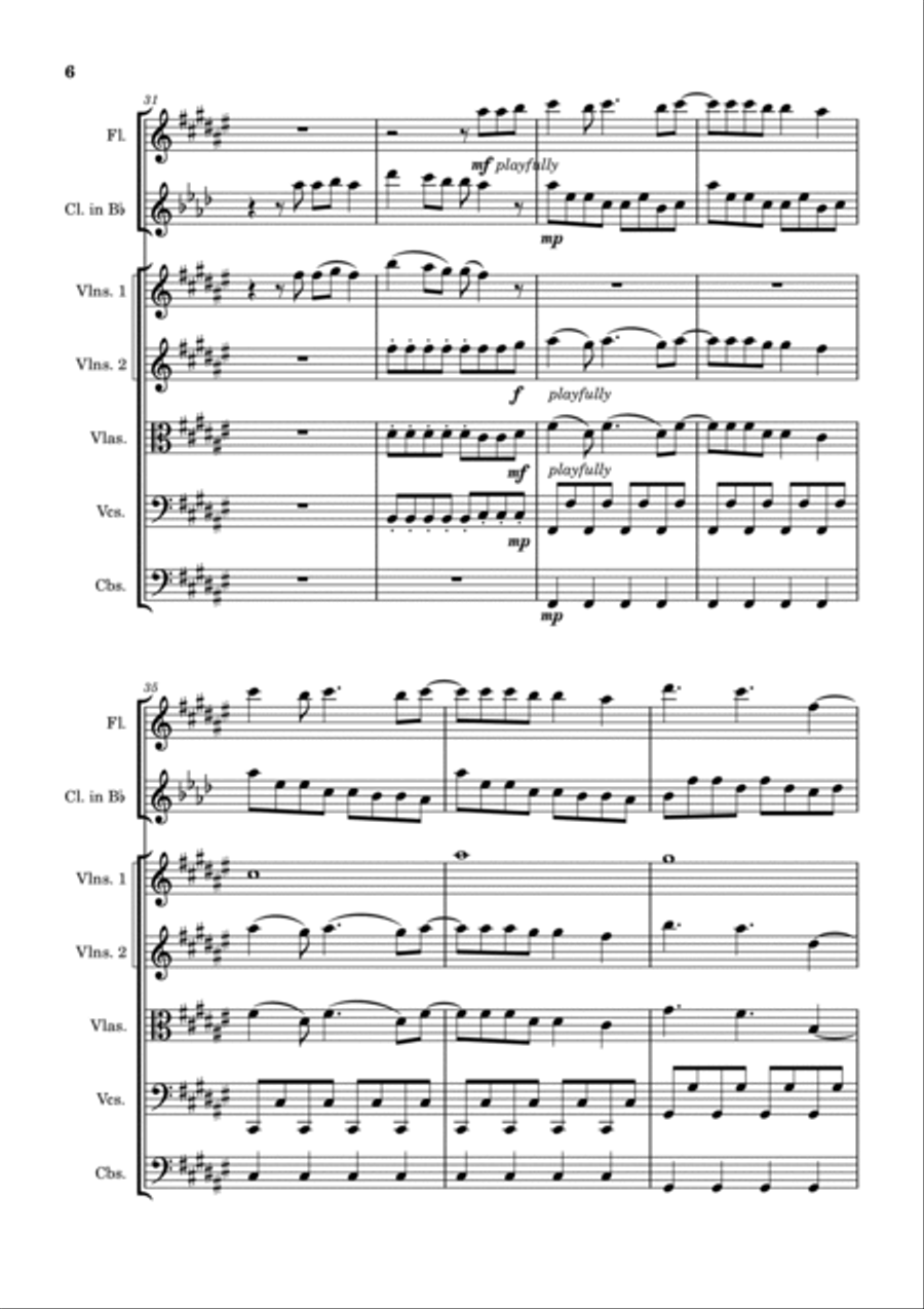 Cruel Summer Chamber Orchestra scores gallery preview page 6