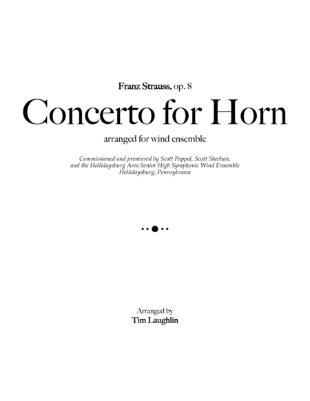 Concerto for Horn (F. Strauss, Band) image number null