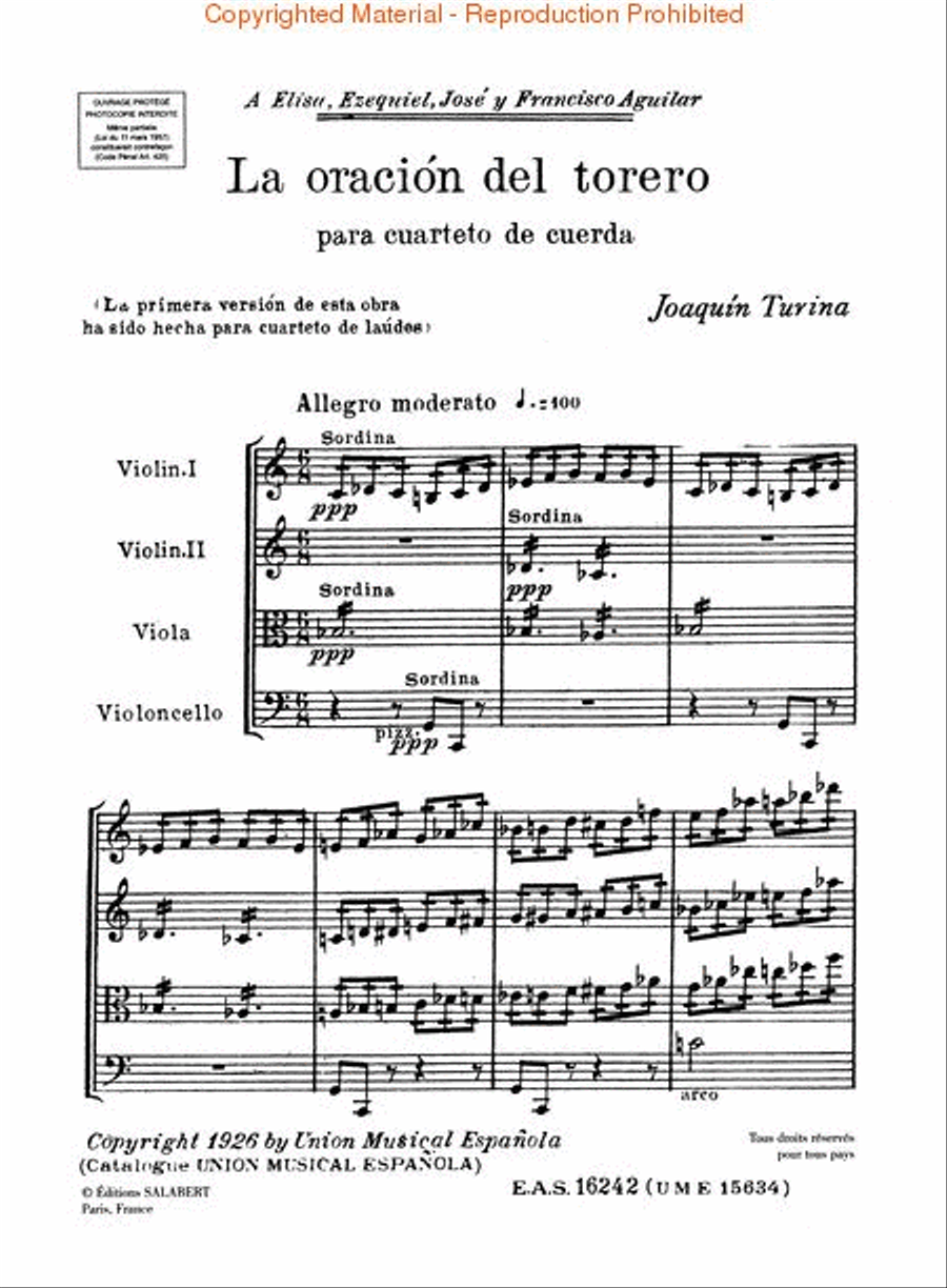 La Oracion del Torero La Oracion del Torero String Quartet scores gallery preview page 2