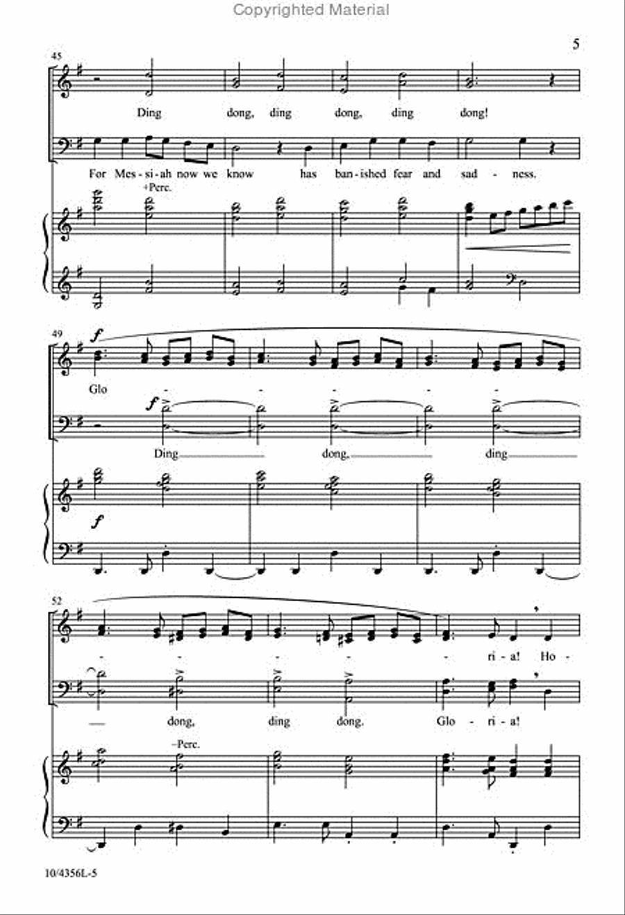 Ding Dong! Merrily on High 4-Part scores gallery preview page 5