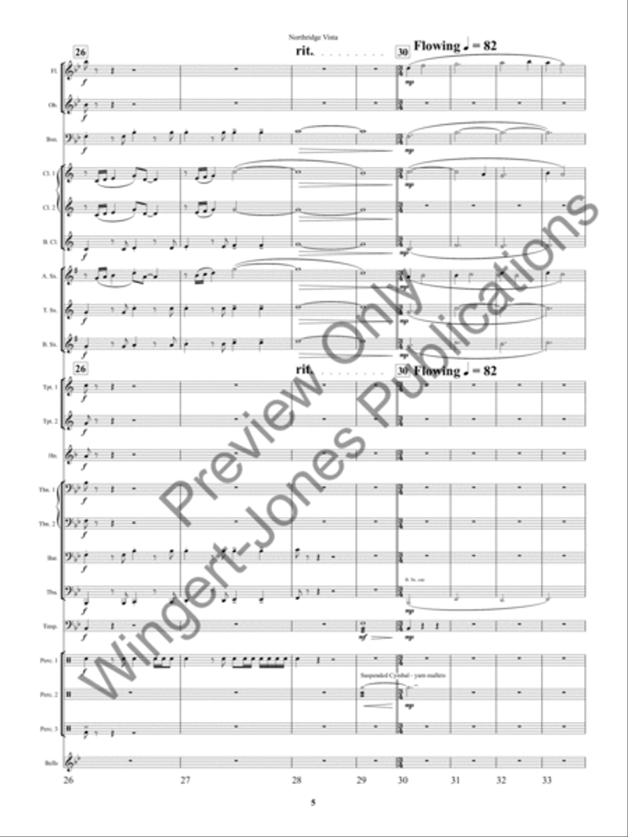 Northridge Vista Concert Band scores gallery preview page 8