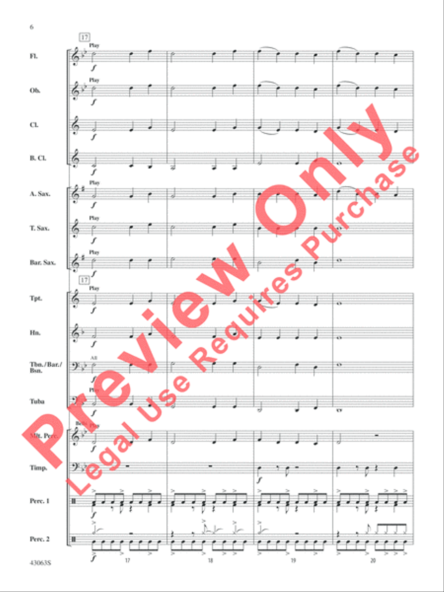Fire's Edge Concert Band scores gallery preview page 7