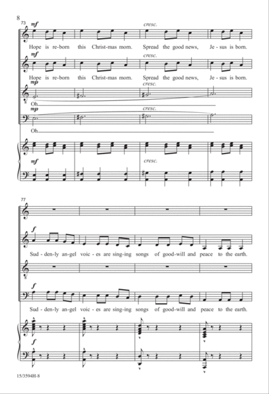 Ukrainian Bell Carol 4-Part scores gallery preview page 8