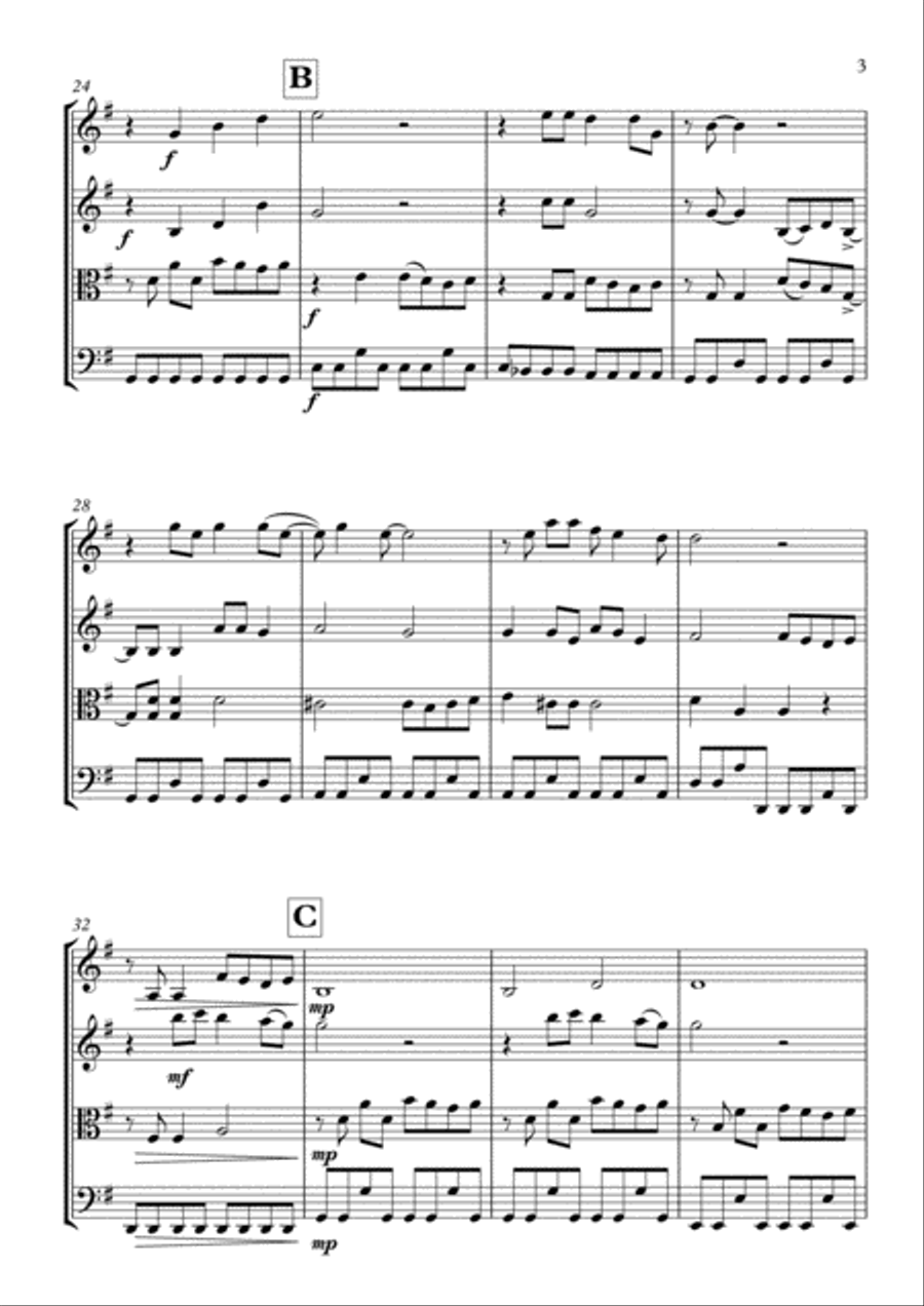 Every Breath You Take String Quartet scores gallery preview page 4
