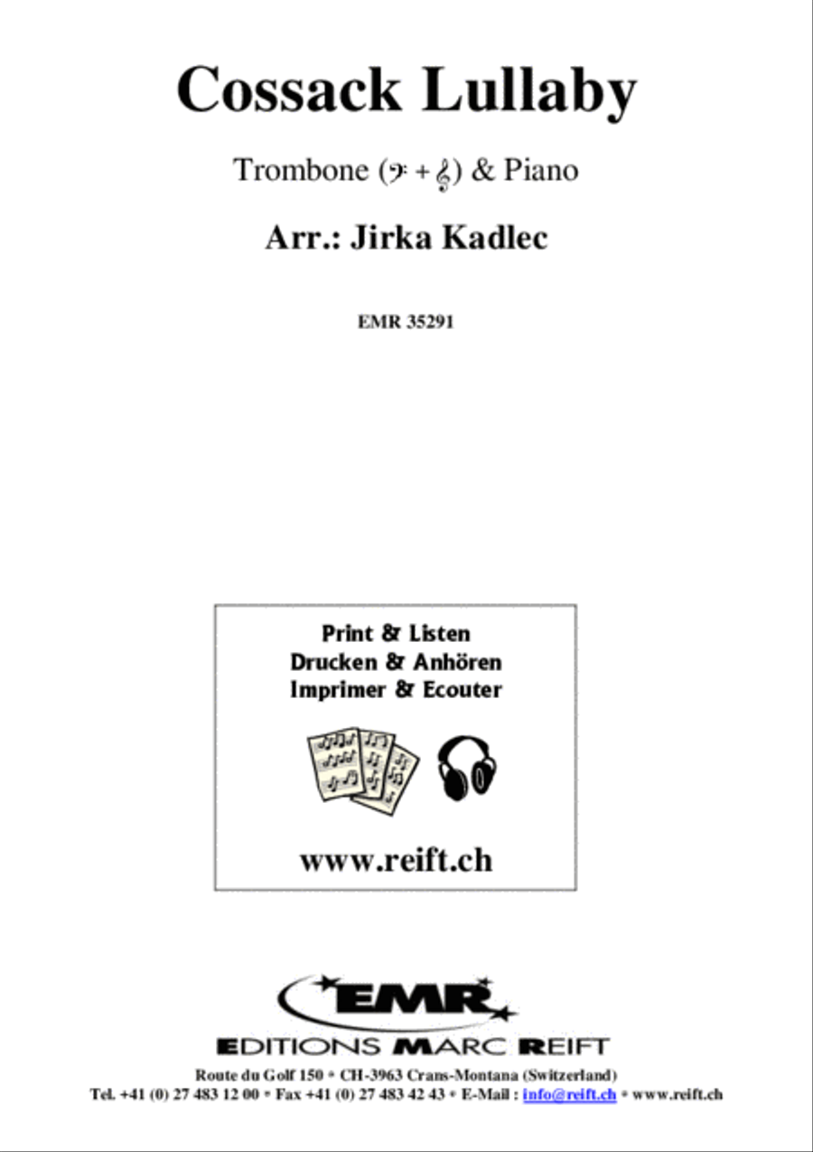 Cossack Lullaby Piano Accompaniment scores gallery preview page 2