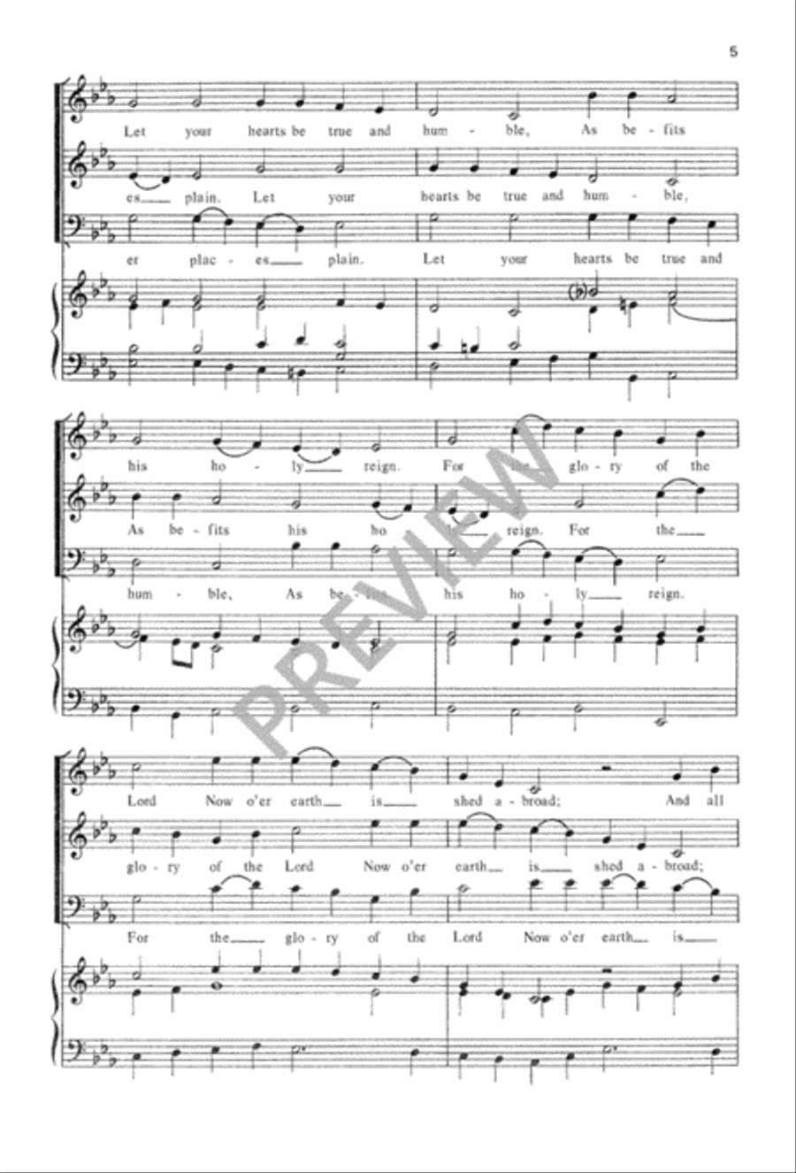 Three Canonic Anthems for Advent 3-Part scores gallery preview page 6