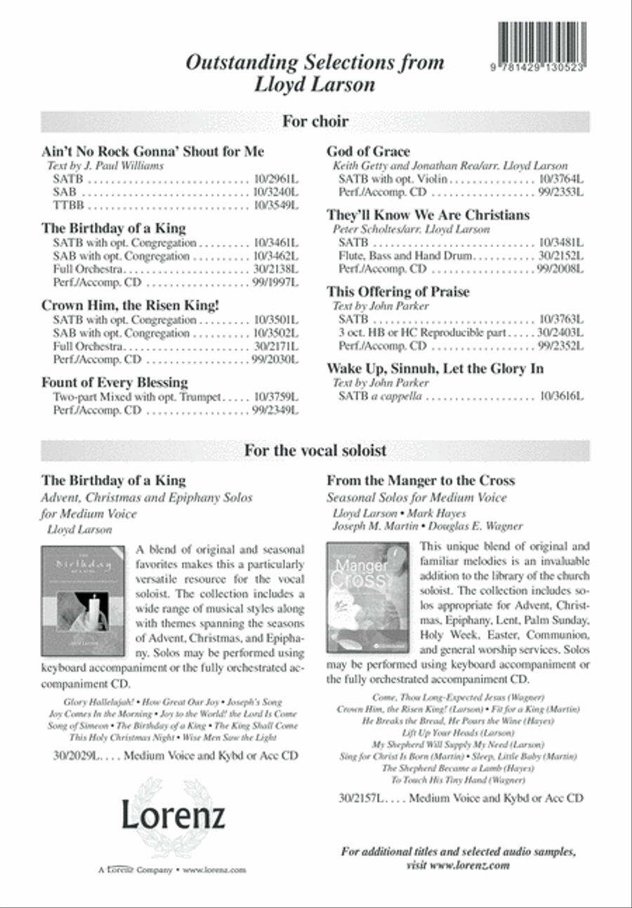 Blessed Is the King! Hosanna! 4-Part scores gallery preview page 12