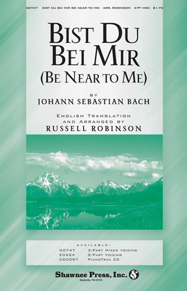 Book cover for Bist Du Bei Mir (Be Near to Me)