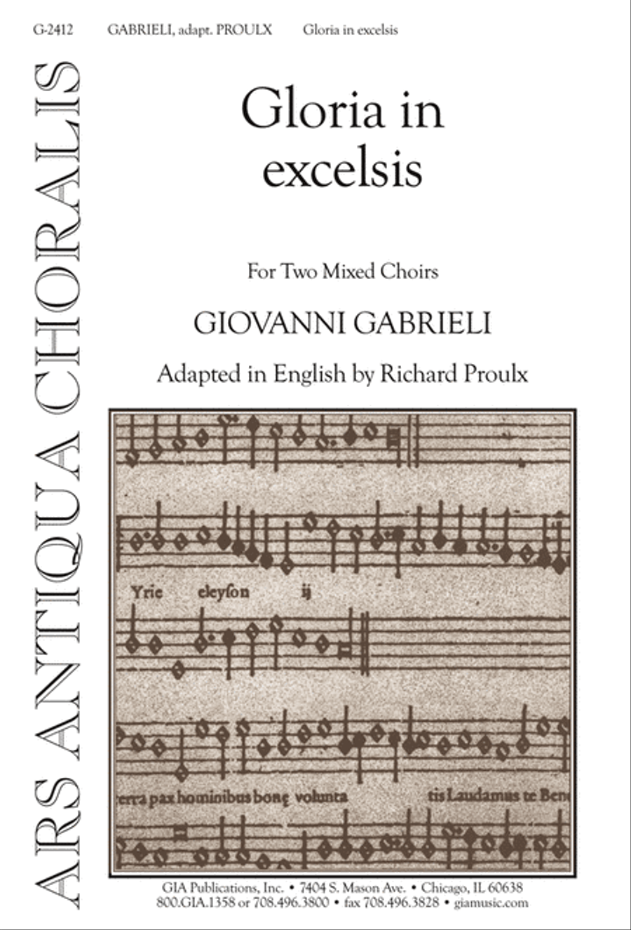 Gloria in Excelsis 4-Part scores gallery preview page 1