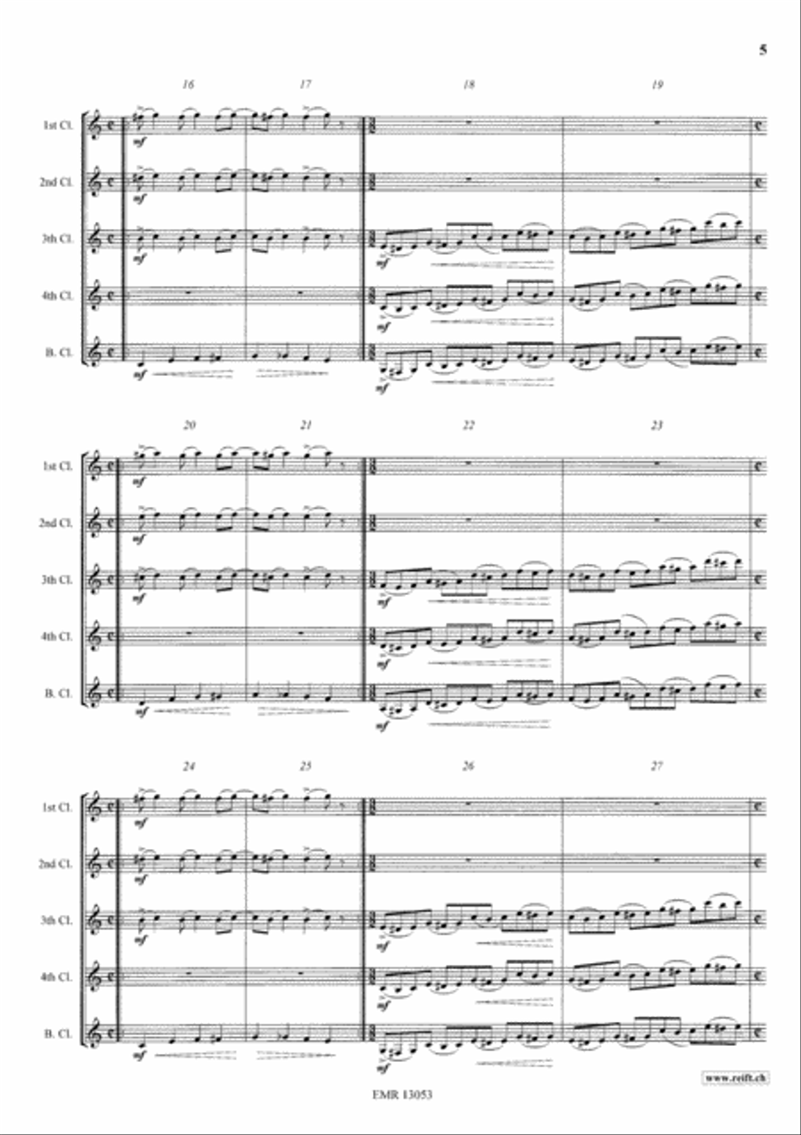 Association Clarinet Quintet scores gallery preview page 5