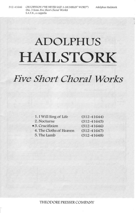 Five Short Choral Works