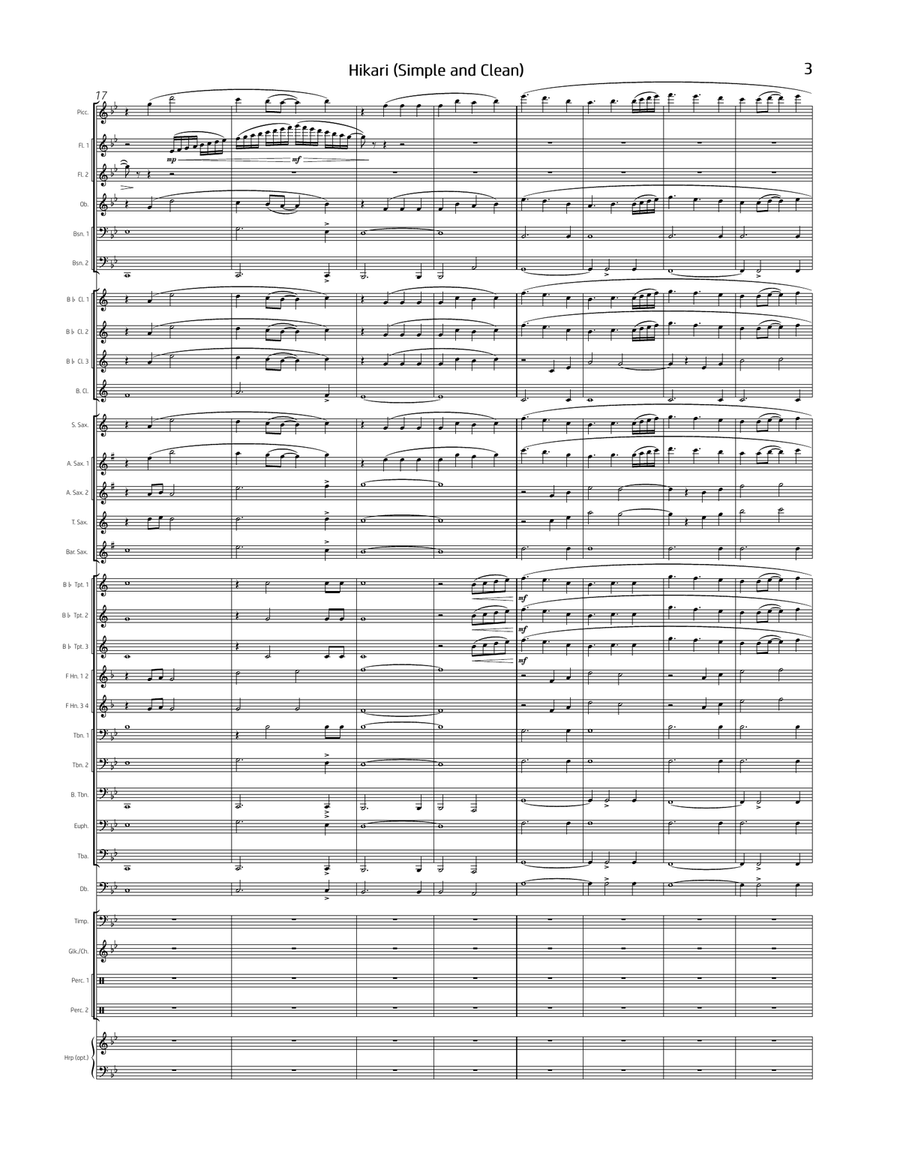 Hikari Concert Band scores gallery preview page 4