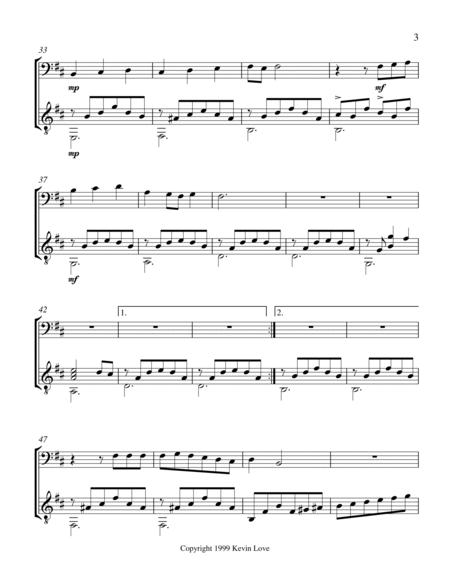 Three Entertainments for Violoncello and Guitar - Summer Rain - Score and Parts image number null